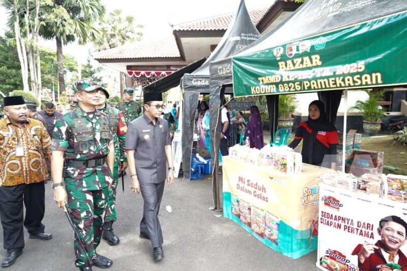 Danrem 084/BJ Brigjen TNI Danny Alkadrie saat tutup TMMD ke-125 di Kodim 0826/Pamekasan