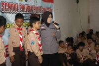 Polwan Polres Magetan sosialisasi ke sekolah cegah Bullying