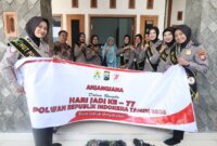 Polwan Polres Nganjuk anjangsana ke purna Polri