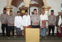 Kapolres Nganjuk AKBP Henri Noveri Santoso saat Safari Subuh