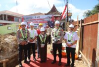 Kapolres Magetan AKBP Raden Erik Bangun Prakasa hadiri peletakan batu pertama