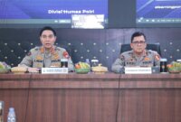 Kabid Humas Polda Jatim Kombespol Jules Abraham Abast dampingi Kabag Penum Biro Penmas Divisi Humas Polri Erdi Adrimulan Chaniago