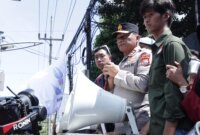 Kapolda Jatim Irjen Pol Drs. Nanang Avianto saat temui BEM Nusantara