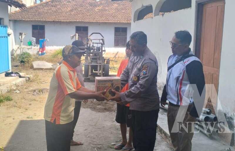 Polres Kediri bantu sumur bor di HUT Polwan ke-77