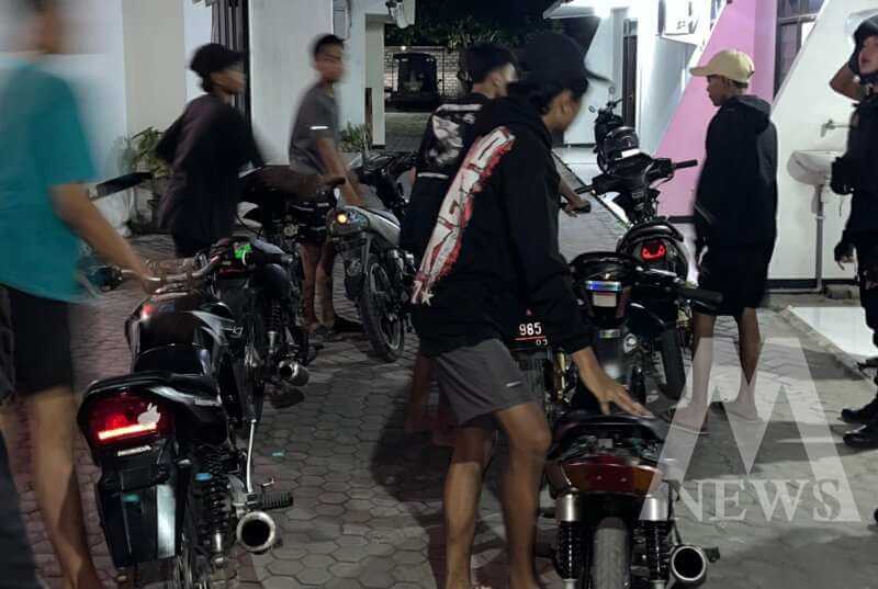 Satsamapta Polres Gresik amankan 6 remaja balap liar