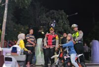 Kapolres Probolinggo AKBP M Wahyudin Latif saat patroli