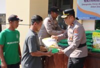 Polres Nganjuk saat gelar Gerakan Pangan Murah