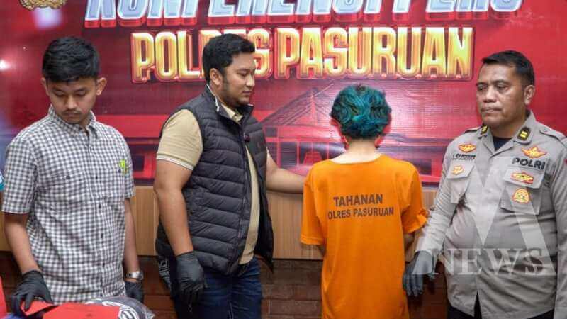 Polres Pasuruan tangkap pelaku pembakaran pos Lantas Pandaan