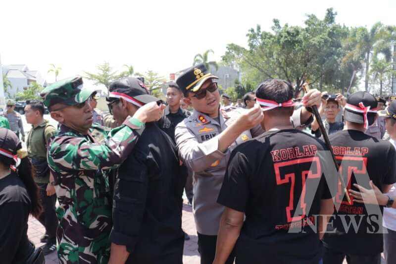 Ribuan Pendekar dan Ormas gelar Deklarasi Damai bersama Kapolres Magetan AKBP Raden Erik Bangun Prakasa