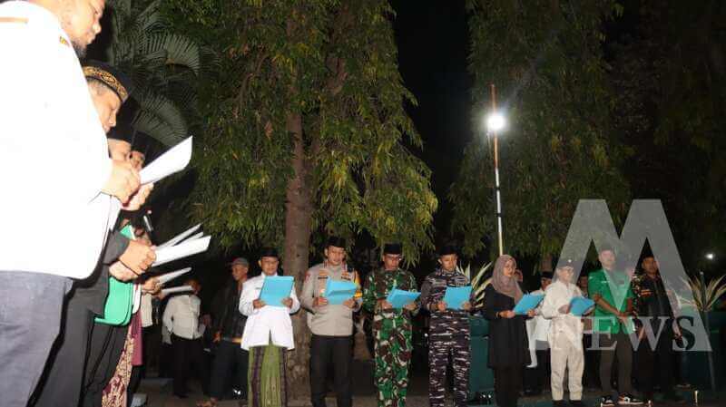 Kapolresta Banyuwangi Kombespol Rama Samtama Putra bersama FORKOM PELITA gelar Doa Bersama