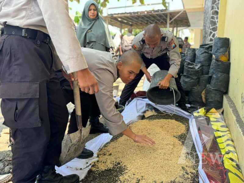 Diktukba Polri dalami ilmu pertanian