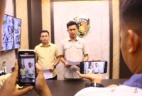 Kasatreskrim Polres Gresik AKP Abid Uais Al-Qarni Aziz beri keterangan
