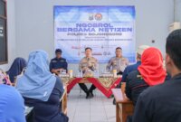 Kapolres Bojonegoro AKBP Afrian Satya Permadi saat ngobrol bareng Netizen