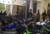 Polsek Kedungkandang sita 14 motor balap liar