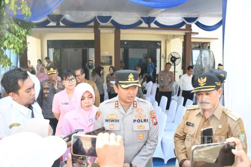 Kapolres Madiun Kota Wiwin Junianto Supriyadi saat launching SPPG