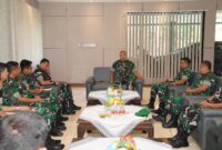 Danrem 084/BJ Brigjen TNI Danny Alkadrie sambut kedatangan tim audit Inspektorat Kodam V/Brawijaya