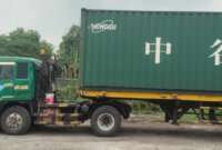 Satlantas Polres Gresik tahan truk setelah kecelakaan