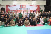 Kapolres Nganjuk AKBP Henri Noveri Santoso saat acara silaturahmi IPSI