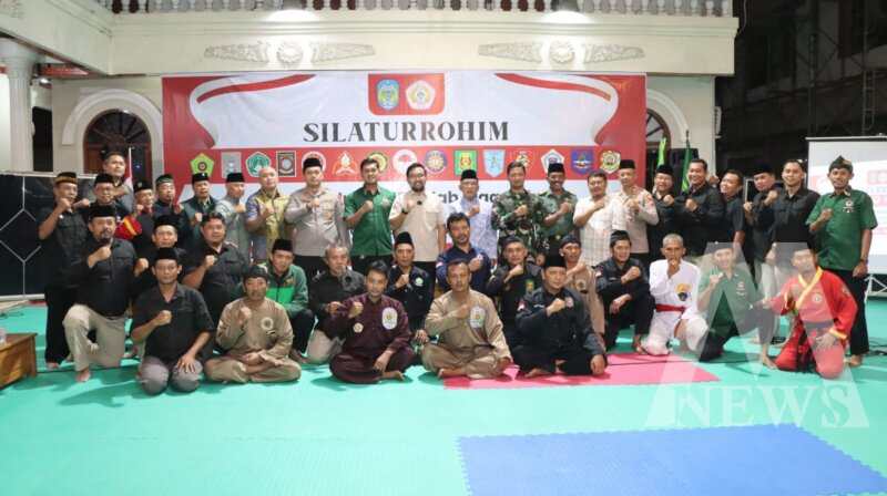 Kapolres Nganjuk AKBP Henri Noveri Santoso saat acara silaturahmi IPSI