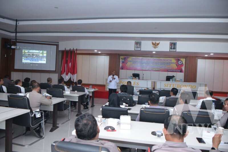 Bidlabfor Polda Jatim Gelar Coaching Clinic di Polres Situbondo