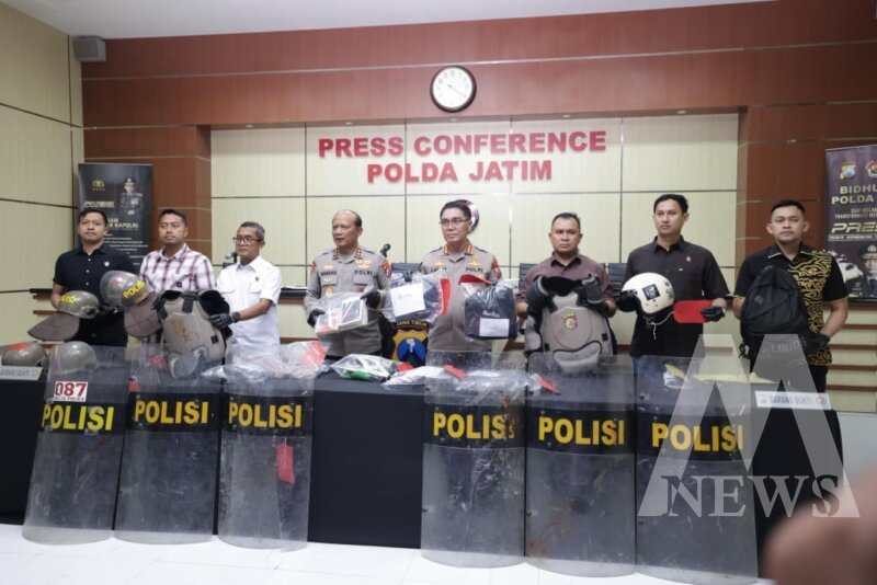 Polda Jatim Ungkap Kasus Kerusuhan di 10 Kota