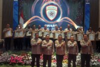 Polres Nganjuk terima penghargaan saat Rakernis SDM