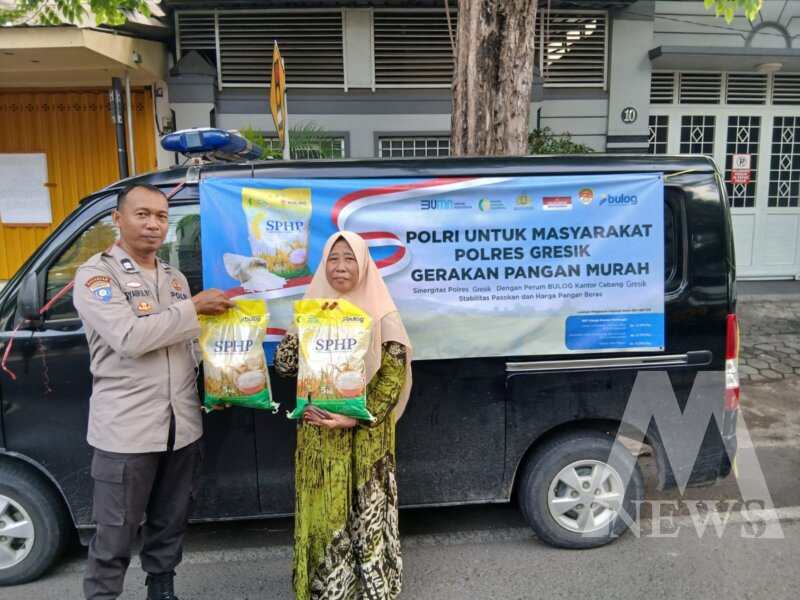 Polres Gresik gelar gerakan pangan murah