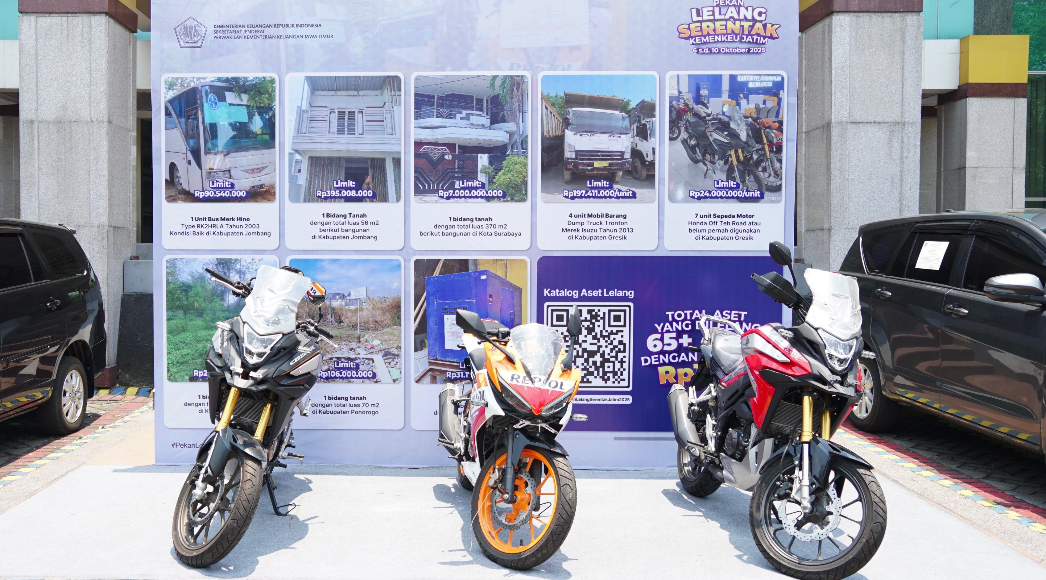 Kendaraan yang di lelang Kemenkeu Jatim