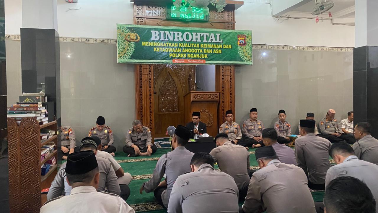 Polres Nganjuk Gelar Binrohtal