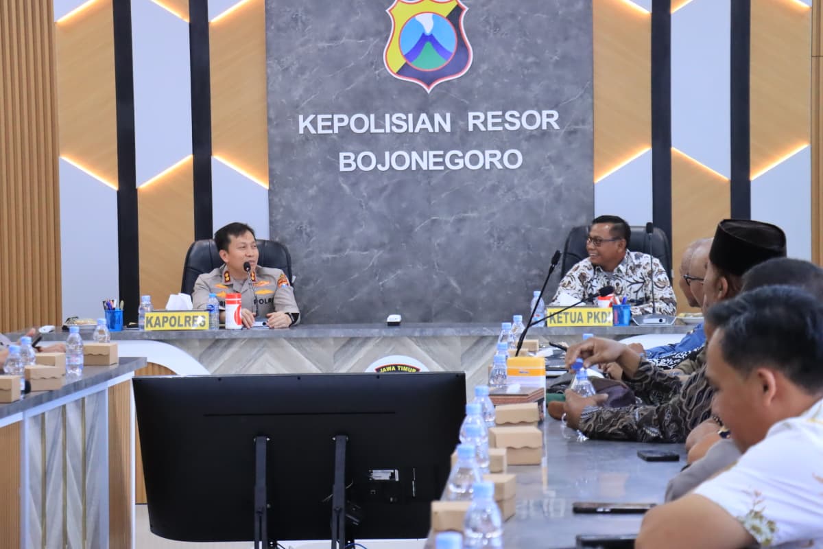 Kapolres Bojonegoro AKBP Afrian Satya Permadi terima kunjungan PKDI KRAT Sudawam