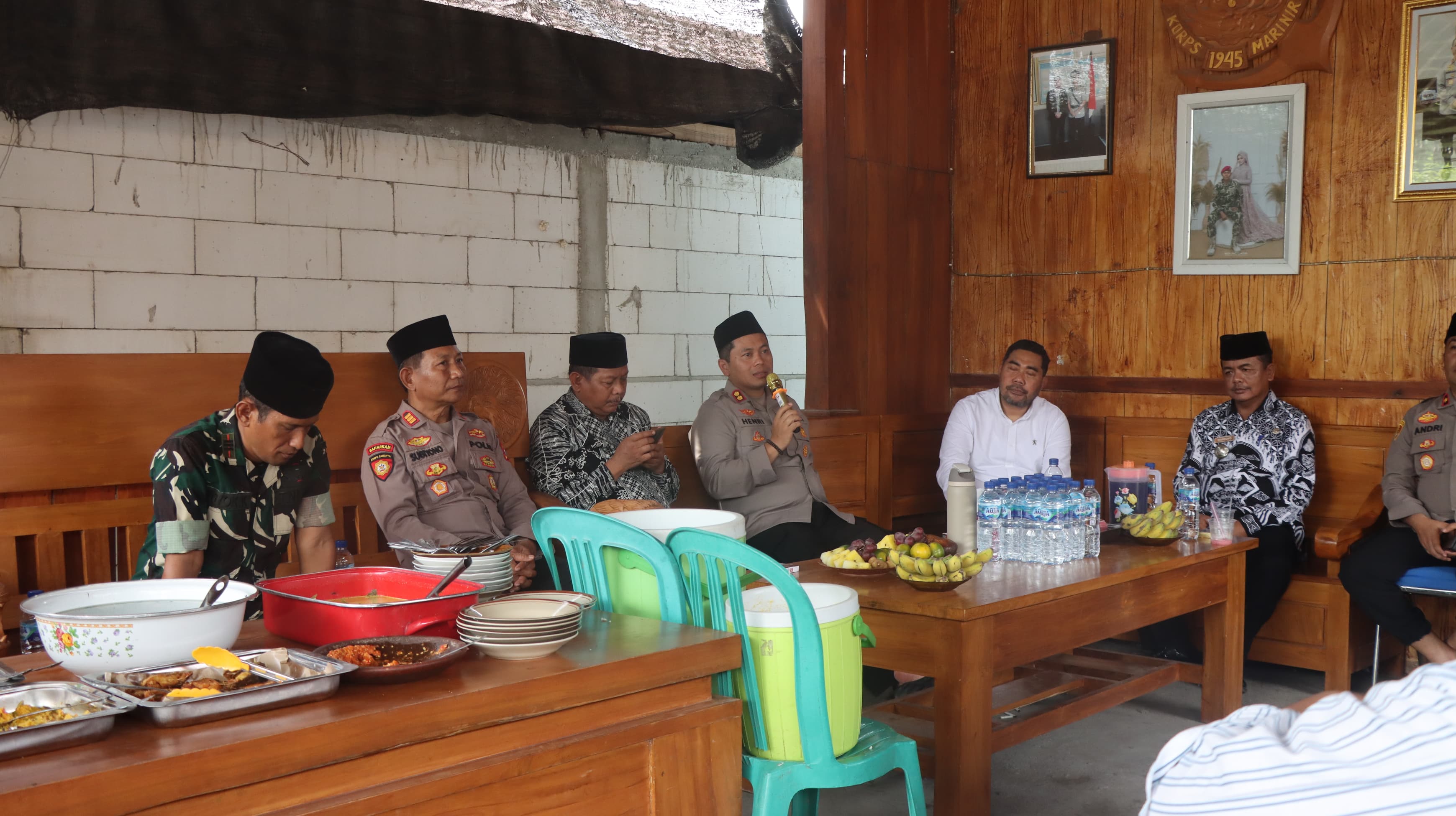 Kapolres Nganjuk AKBP Henri Noveri Santoso saat gelar silaturahmi Kamtibmas