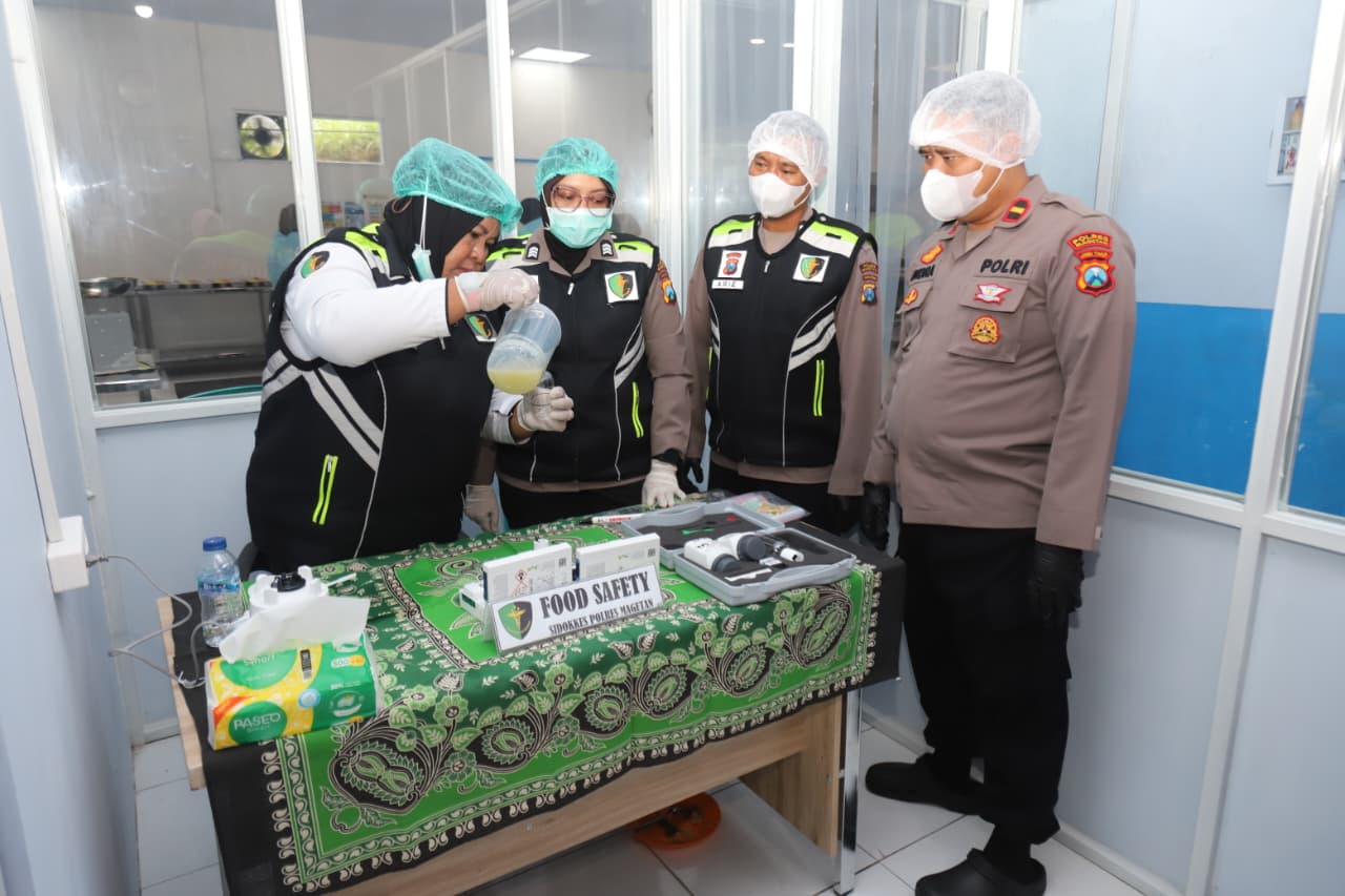 Polres Magetan Uji Food Safety di SPPG