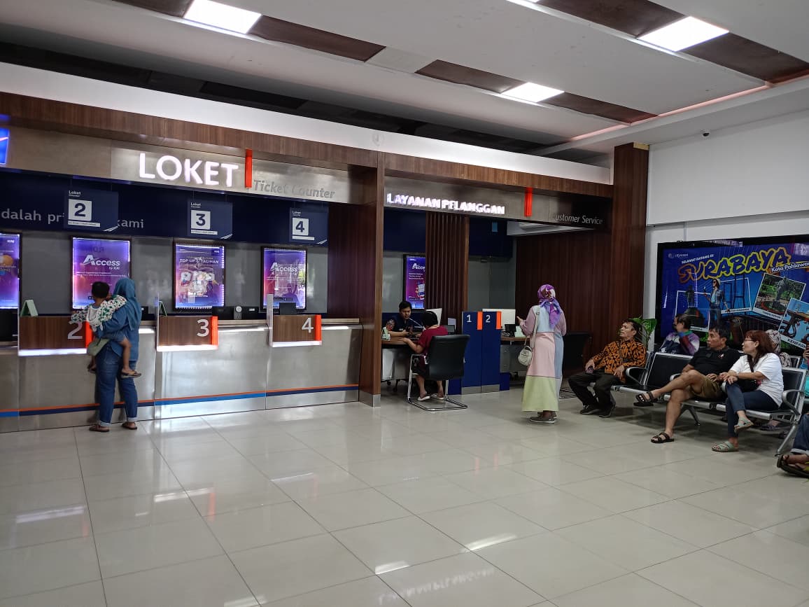 Pemesanan tiket di KAI Daop 8 Surabaya