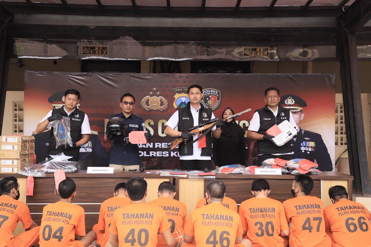 Satreskrim Polres Kediri Kota ungkap 8 kasus