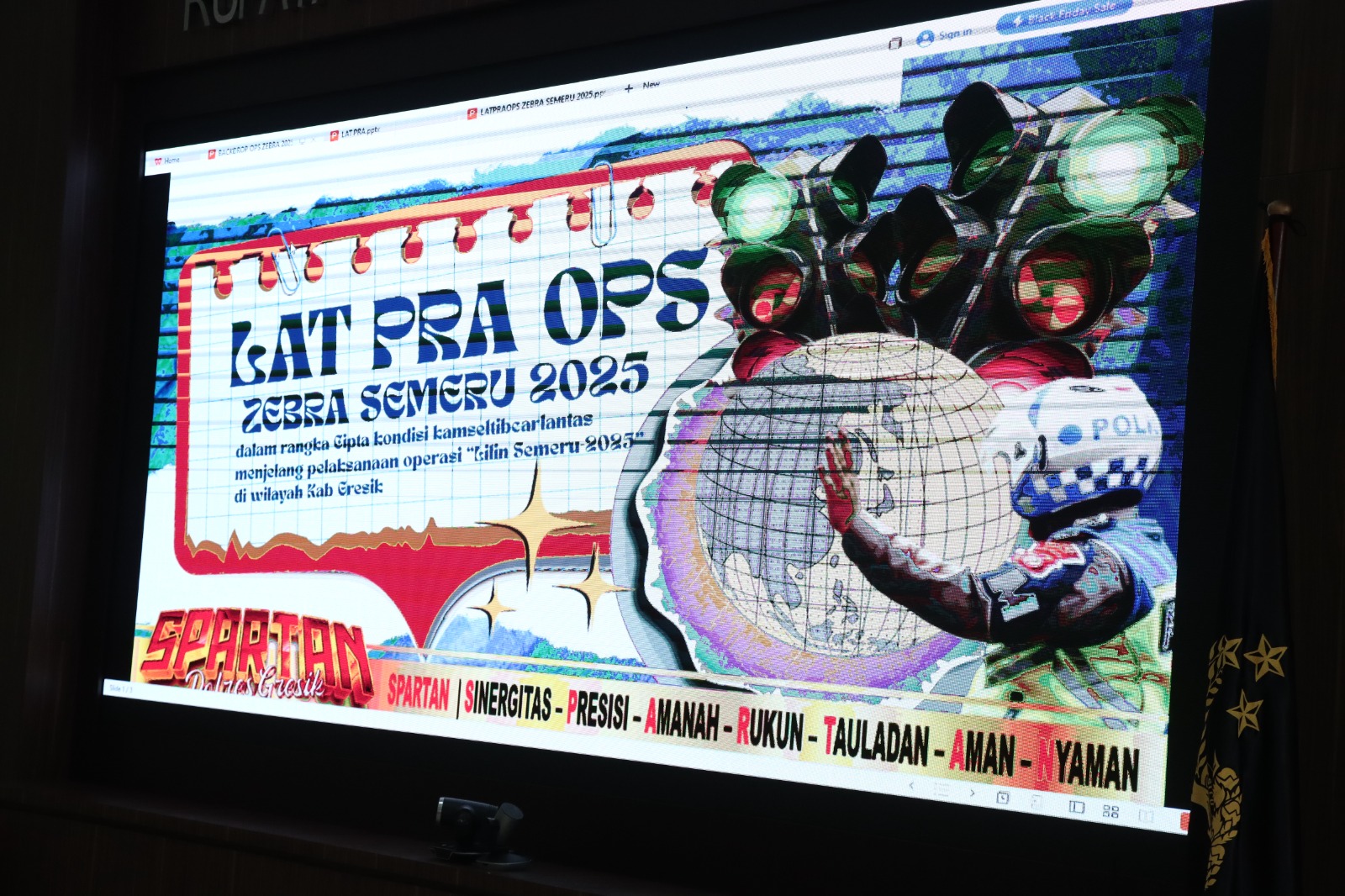 Polres Gresik Gelar Lat Pra OPS Zebra Semeru 2025