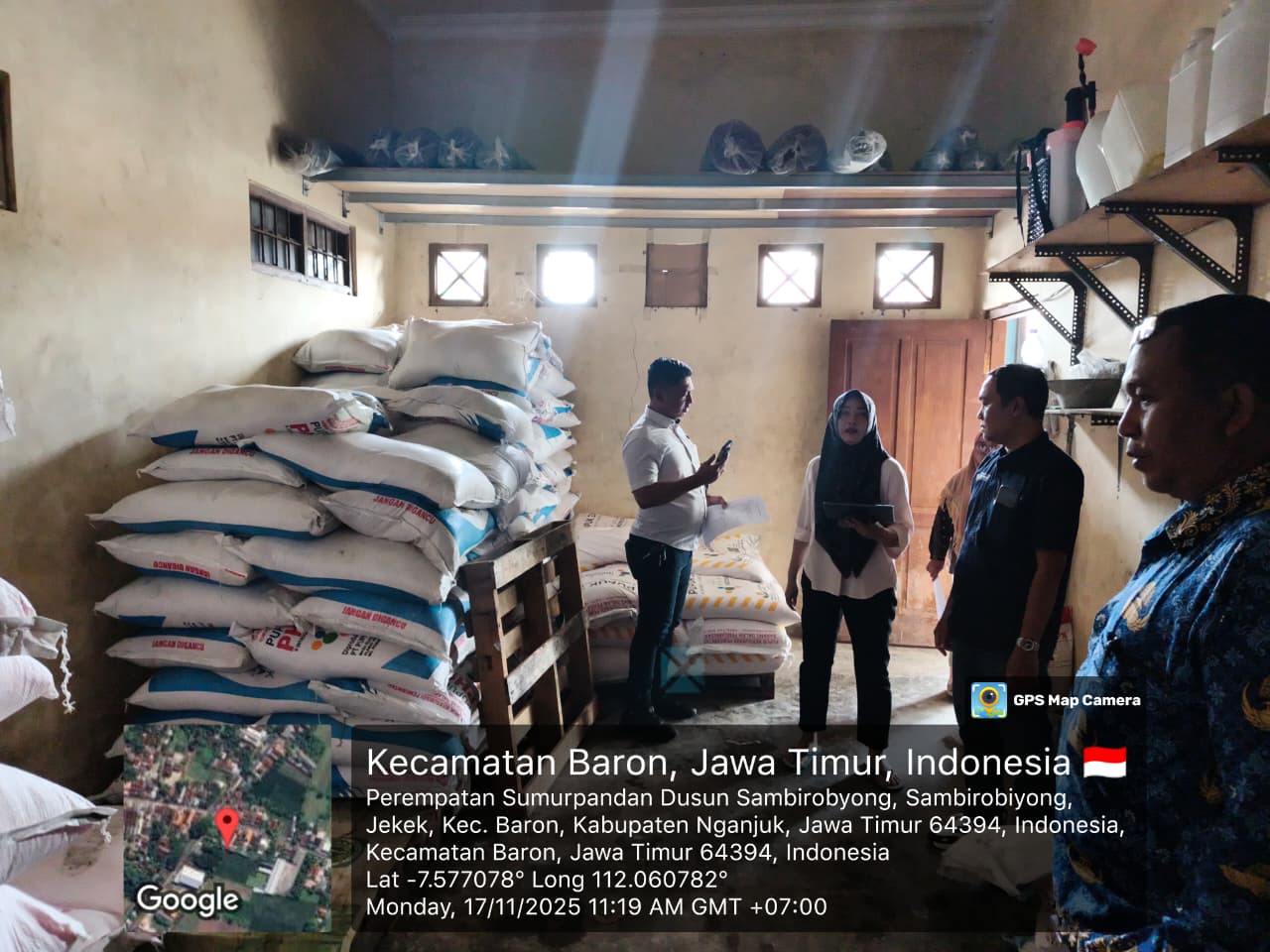 Polres Nganjuk dan Dinas Pertanian tinjau pupuk bersubsidi