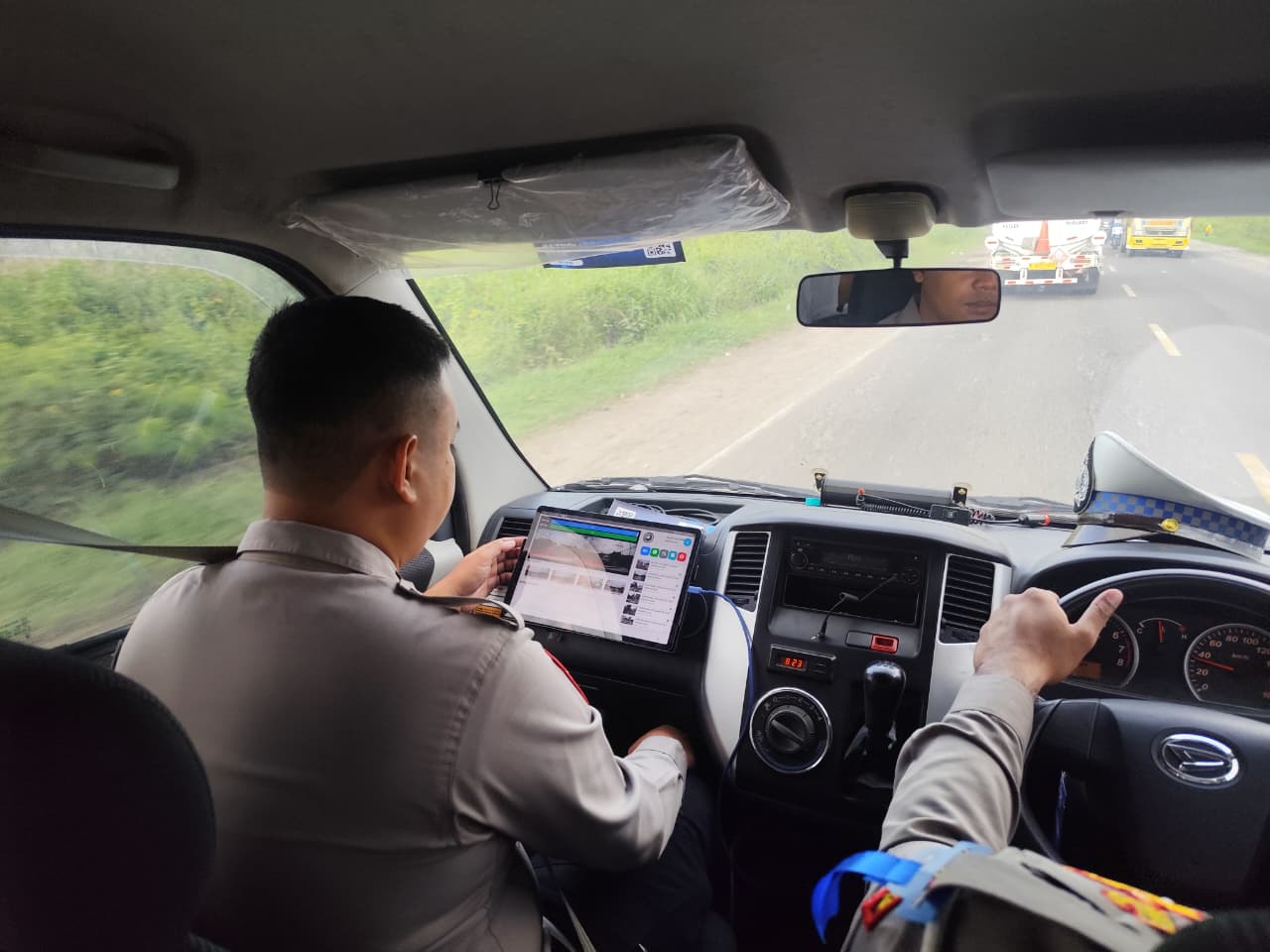 Satlantas Polres Gresik saat Operasi Zebra 