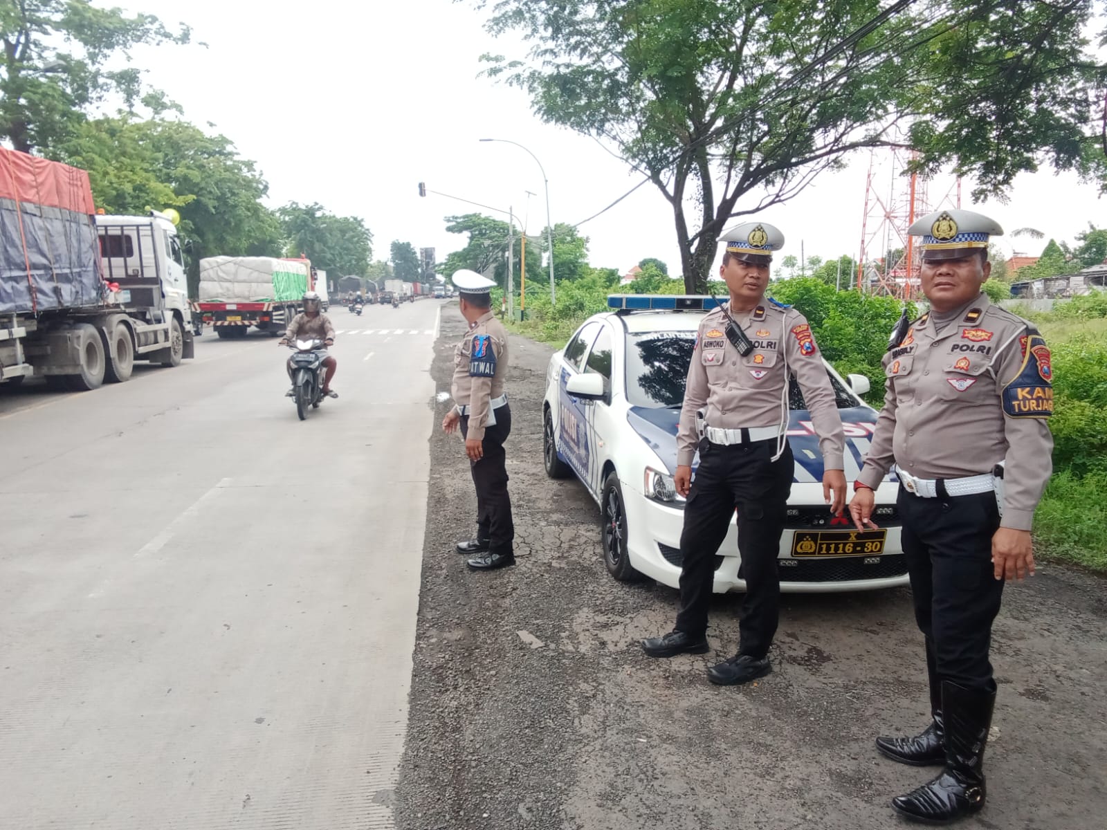 Sat Lantas Polres Gresik gelar patroli