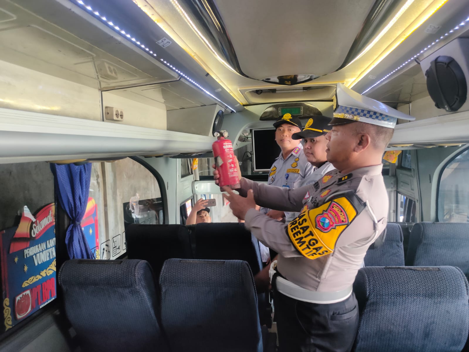 Satlantas Polres Nganjuk gelar Rampcheck gabungan
