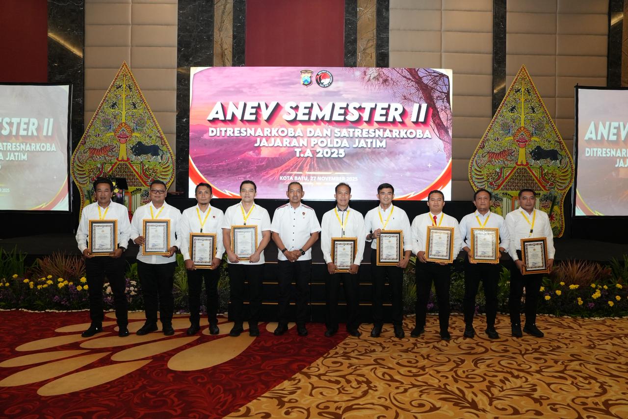 Polres Nganjuk terima penghargaan ungkap kasus Narkoba