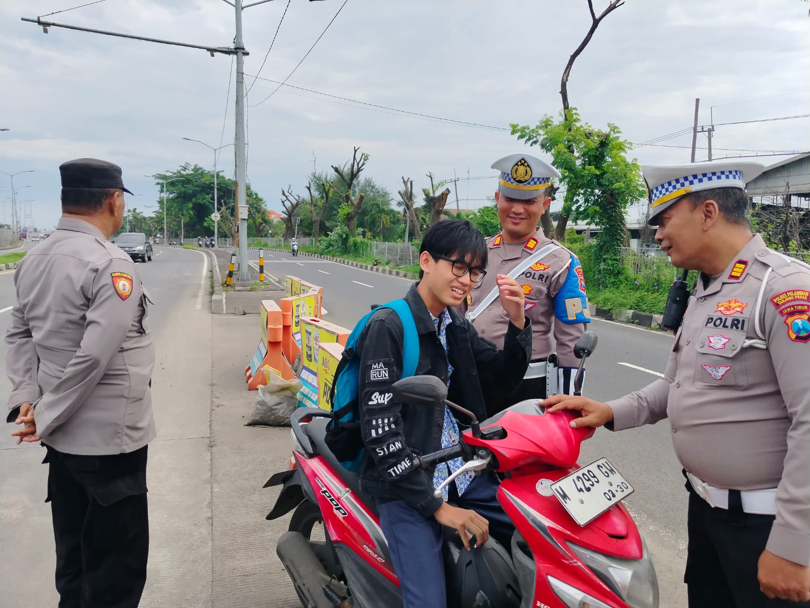 Satlantas Polres Tanjung Perak gelar patroli terpadu