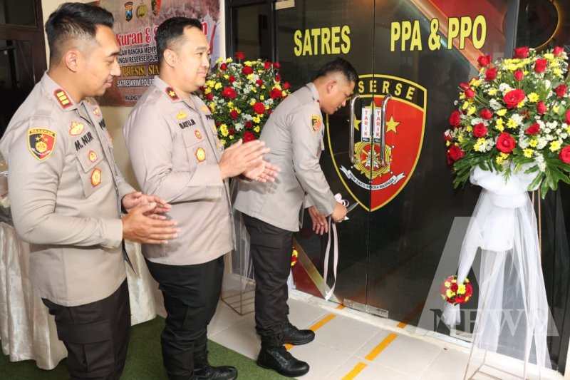 Kapolres Malang AKBP Danang Setiyo P.S. saat peresmian Satfung Reserse PPA dan PPO