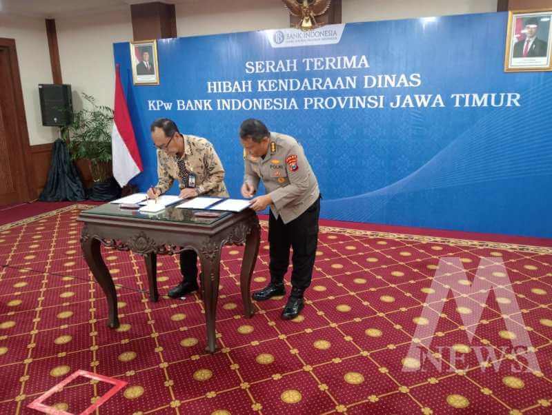 Polda Jatim terima hibah ranmor dari Bank Indonesia Jatim