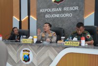 Kapolres Bojonegoro AKBP Afrian Satya Permadi gelar rakor lintas sektoral