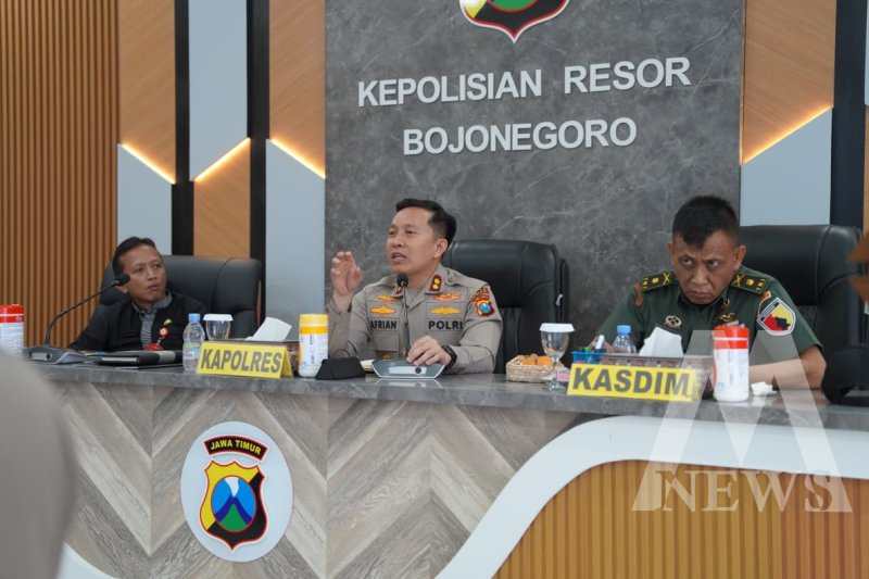 Kapolres Bojonegoro AKBP Afrian Satya Permadi gelar rakor lintas sektoral