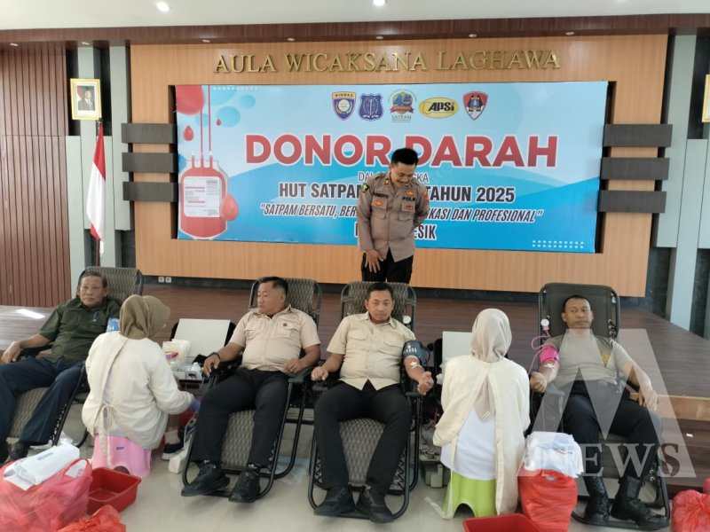 Polres Gresik peringati HUT Satpam 