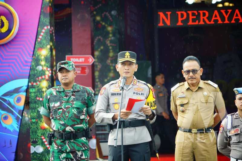 Kapolres Ponorogo AKBP Andin Wisnu Sudibyo berikan keterangan