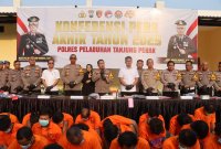Polres Pelabuhan Tanjung Perak gelar Anev akhir tahun 2025