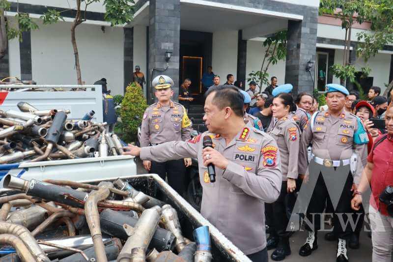 Polrestabes Surabaya tunjukkan hasil barang sitaan