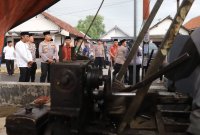 Kapolres Kediri AKBP Bramastyo Priaji tinjau bangunan sumur bor